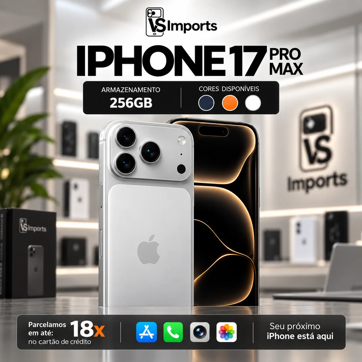 iPhone 17 Pro Max 256 GB na VS Imports